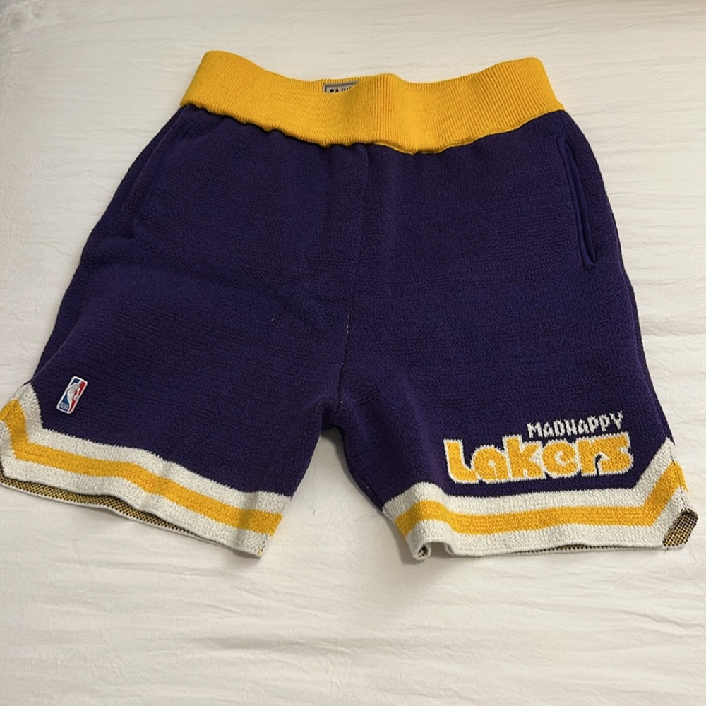 Madhappy x LA Lakers Unisex Sweater Knit Shorts